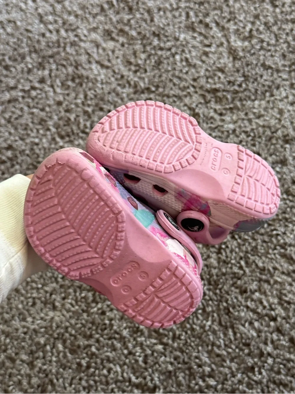 Crocs Kids Classic Clog Floral Pink – Size C5